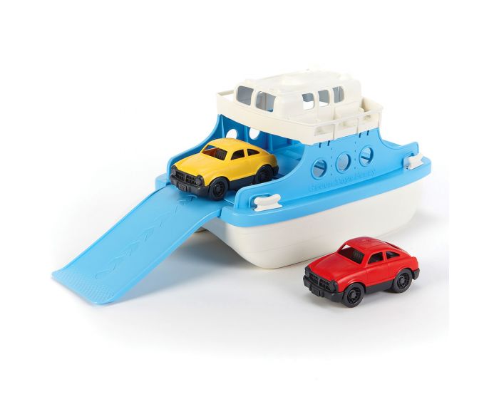 Ferry Boat with Cars - Blue