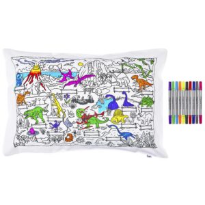 Doodle Dinosaur Pillowcase