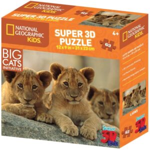 Lion Cubs - 63 piece 3D puzzle