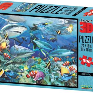Reef Sharks - 500 piece 3D puzzle