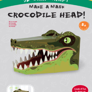 Crocodile Head 3D Mask