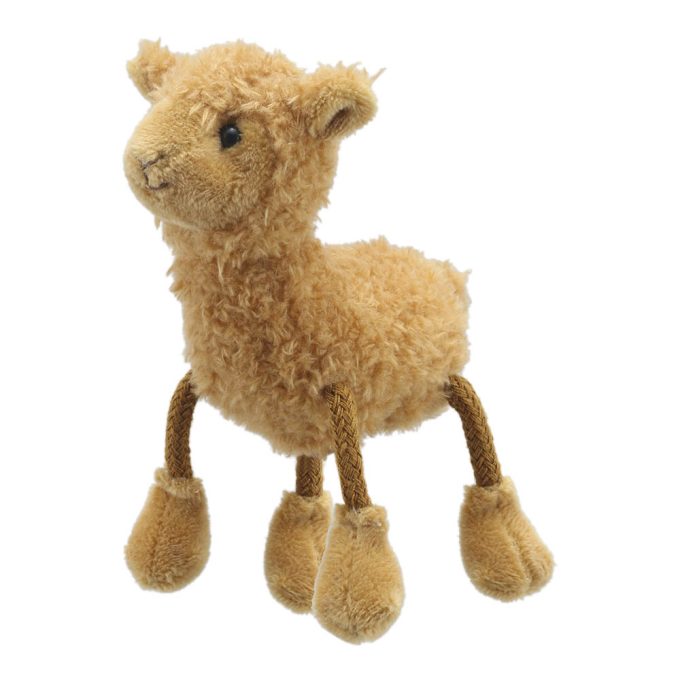 Alpaca finger puppet